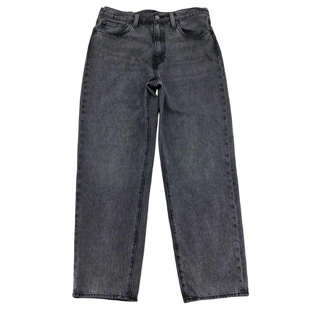 Levis Premium Jeans Mens 32x32 (29) Gray Charcoal Wash Regular Straight Denim